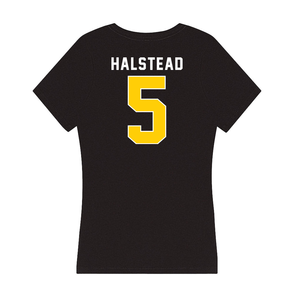 Iowa - NCAA Men's Gymnastics : Leif Halstead - Women's V-Neck T-Shirt-1