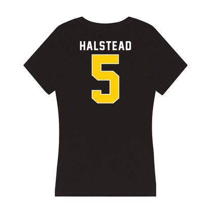 Iowa - NCAA Men's Gymnastics : Leif Halstead - Women's V-Neck T-Shirt-1