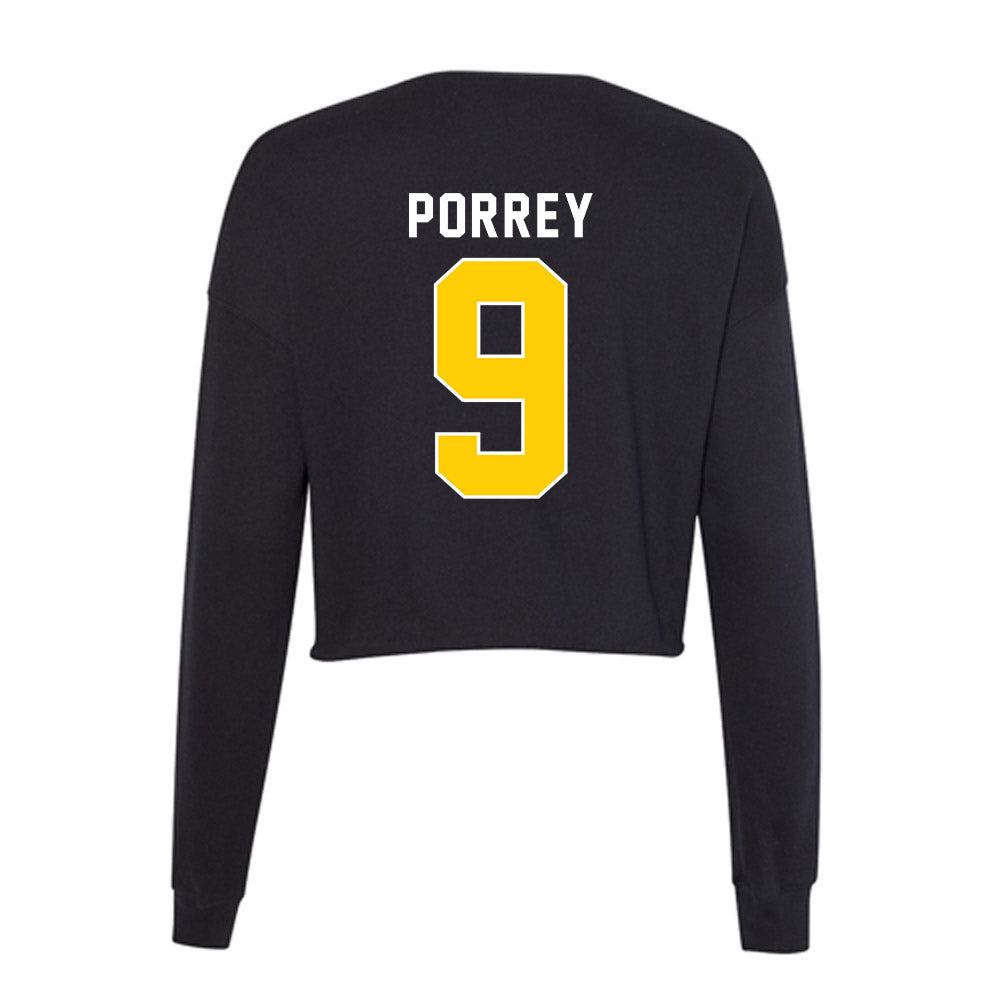 Iowa - NCAA Men's Gymnastics : Jake Porrey - Women's Cropped Crew Fleece-1