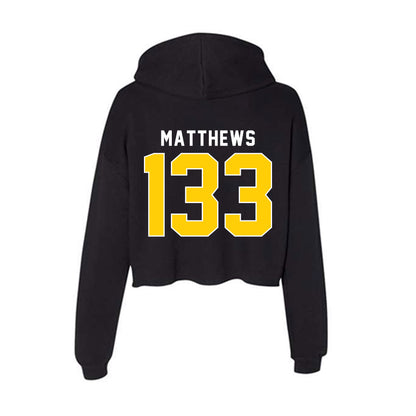 Iowa - NCAA Wrestling : Charles Matthews - Women's Crop Fleece Hoodie-1