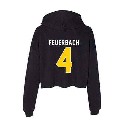 Iowa - NCAA Women's Basketball : Kylie Feuerbach - Women's Crop Fleece Hoodie-1