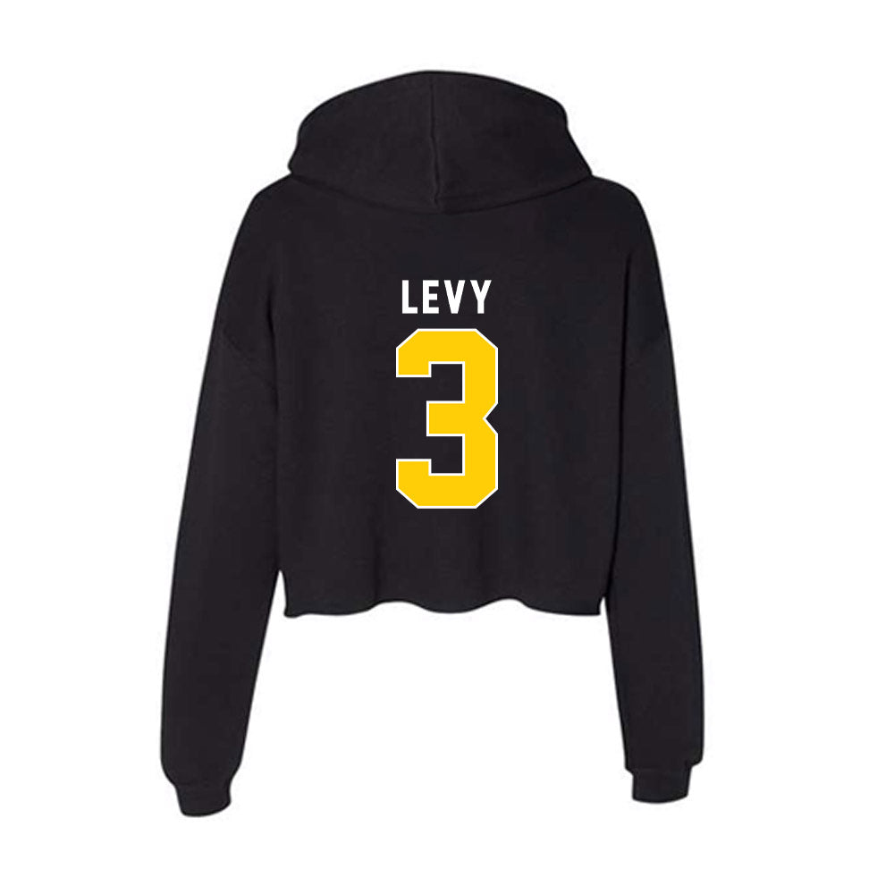 Iowa - NCAA Men's Gymnastics : Nolan Levy - Women's Crop Fleece Hoodie-1