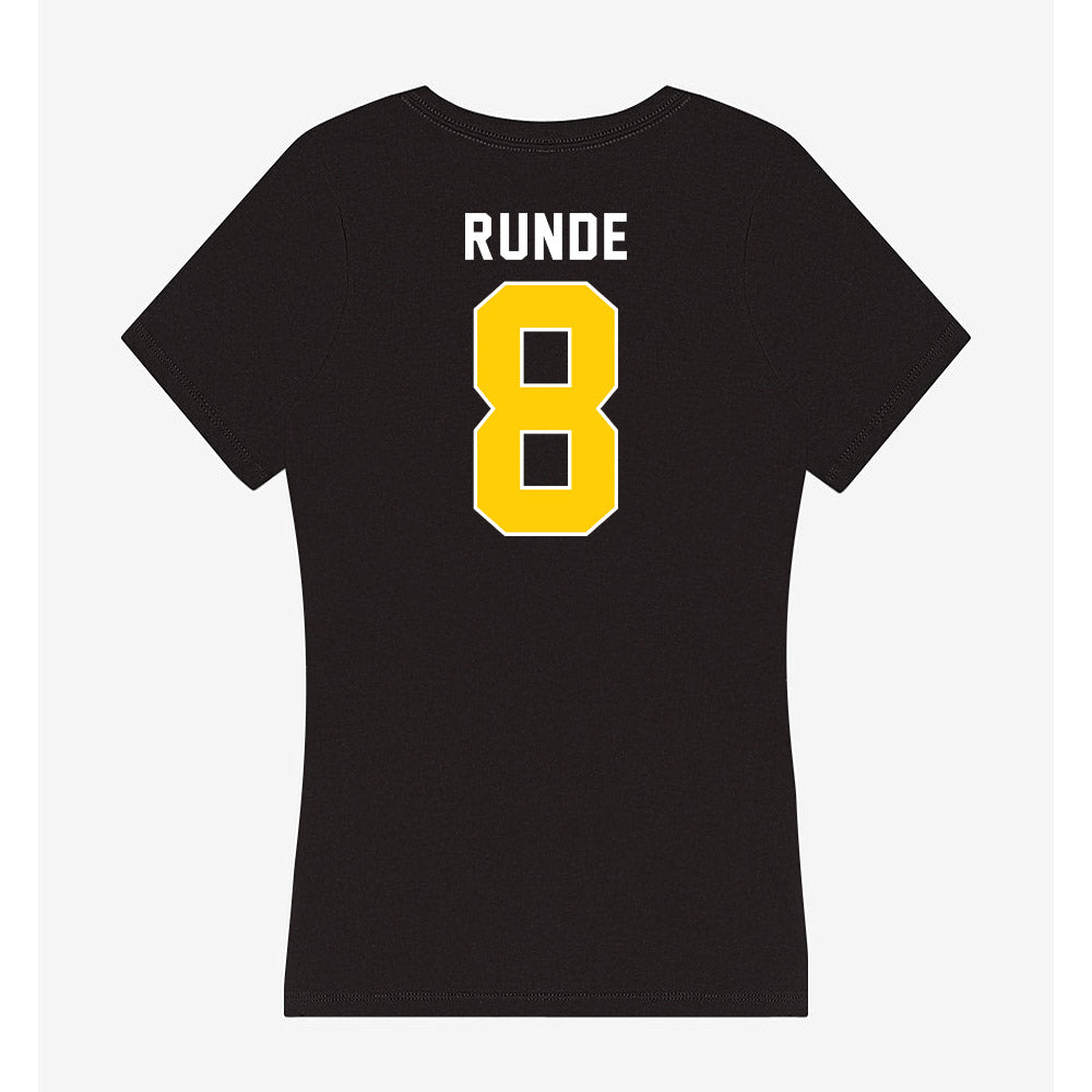 Iowa - NCAA Baseball : Logan Runde - Women's V-Neck T-Shirt-1