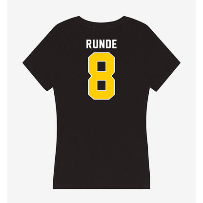 Iowa - NCAA Baseball : Logan Runde - Women's V-Neck T-Shirt-1