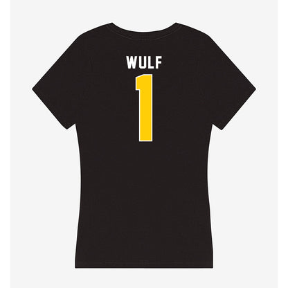 Iowa - NCAA Baseball : Caleb Wulf - Women's V-Neck T-Shirt-1