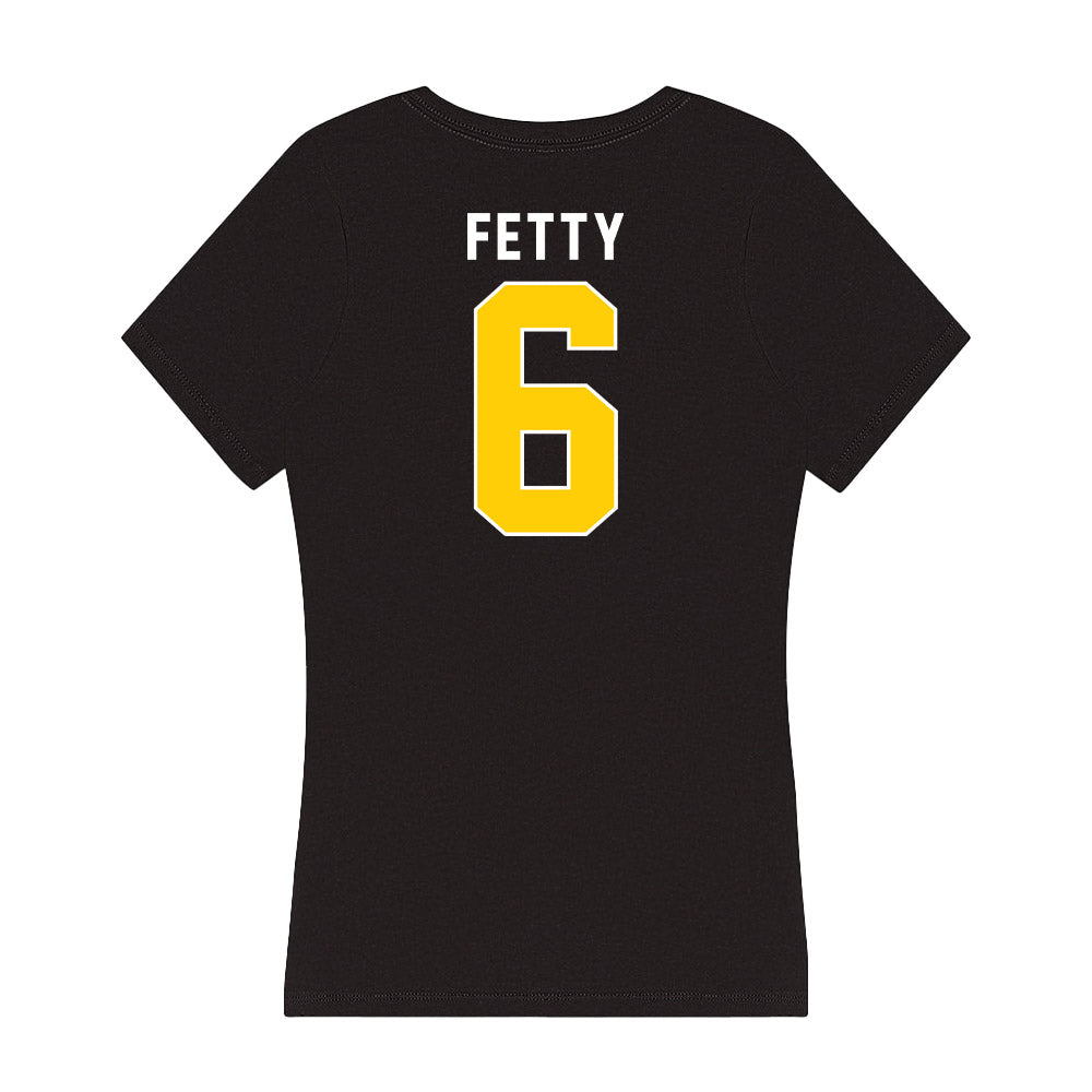 Iowa - NCAA Women's Soccer : Rielee Fetty - Women's V-Neck T-Shirt-1