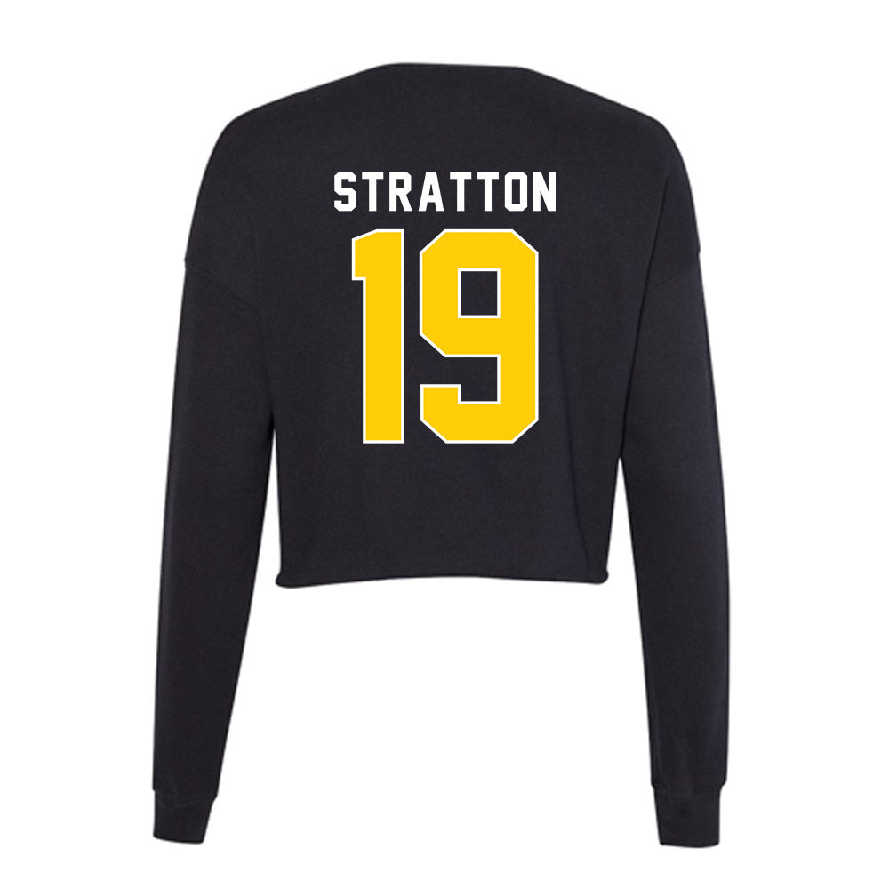 Iowa - NCAA Football : Jackson Stratton - Women's Cropped Crew Fleece-1