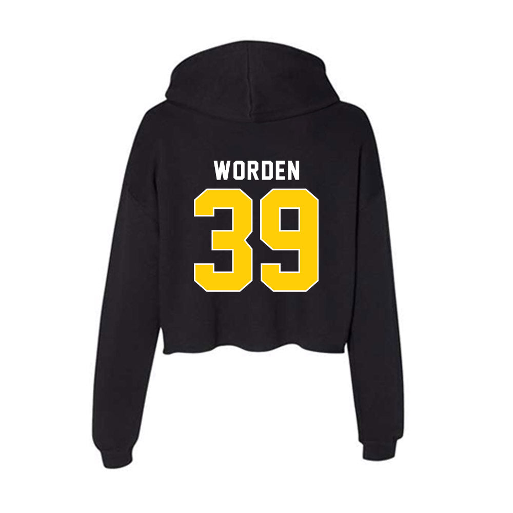 Iowa - NCAA Women's Volleyball : Alyssa Worden - Women's Crop Fleece Hoodie-1