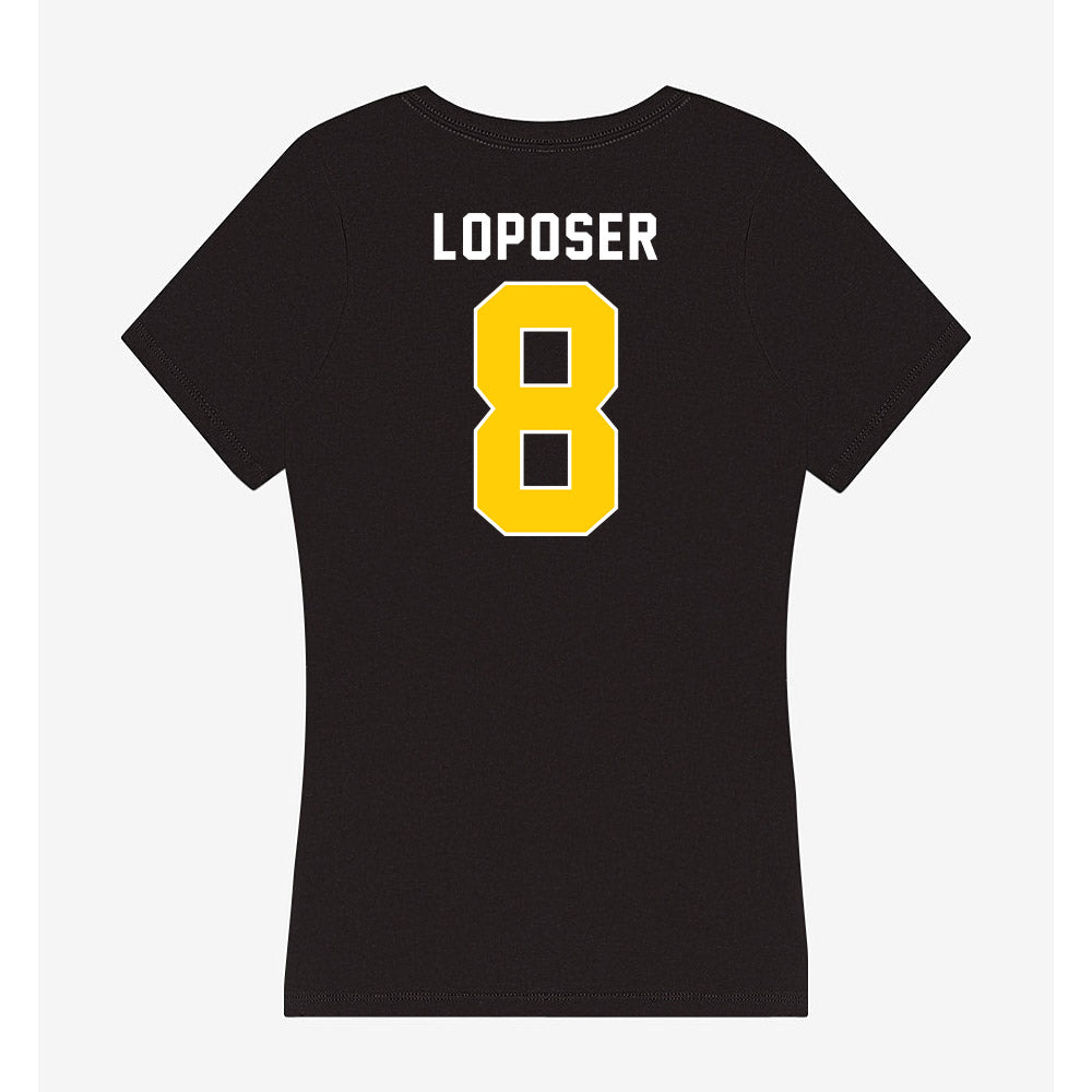 Iowa - NCAA Women's Soccer : Price Loposer - Women's V-Neck T-Shirt-1