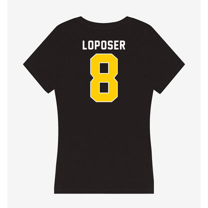 Iowa - NCAA Women's Soccer : Price Loposer - Women's V-Neck T-Shirt-1