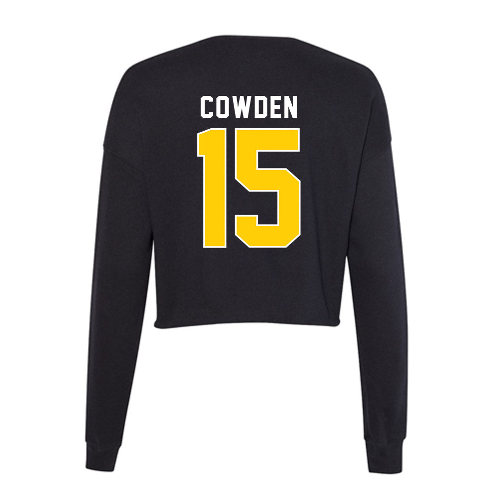 Iowa - NCAA Men's Gymnastics : Treyce Cowden - Women's Cropped Crew Fleece-1