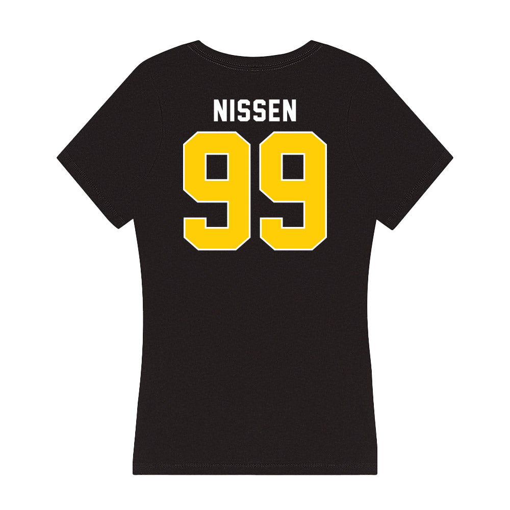 Iowa - NCAA Football : Ty Nissen - Women's V-Neck T-Shirt-1