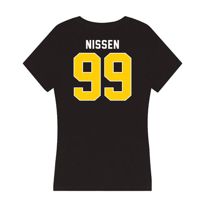 Iowa - NCAA Football : Ty Nissen - Women's V-Neck T-Shirt-1