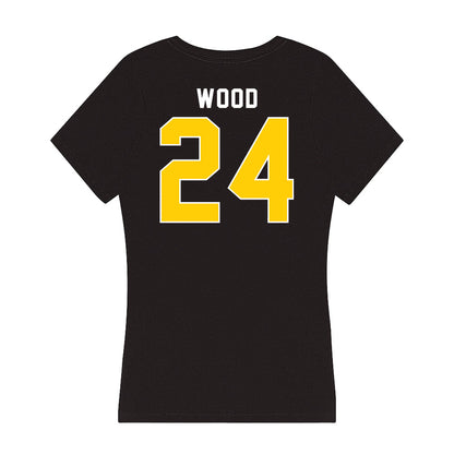 Iowa - NCAA Baseball : Mitch Wood - Women's V-Neck T-Shirt-1