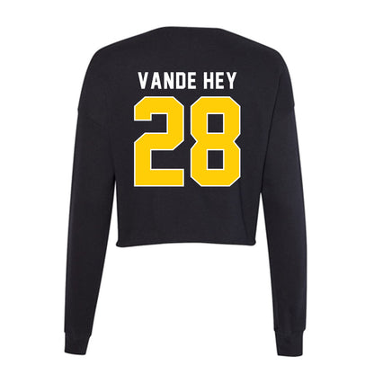 Iowa - NCAA Baseball : Trevor Vande Hey - Women's Cropped Crew Fleece-1