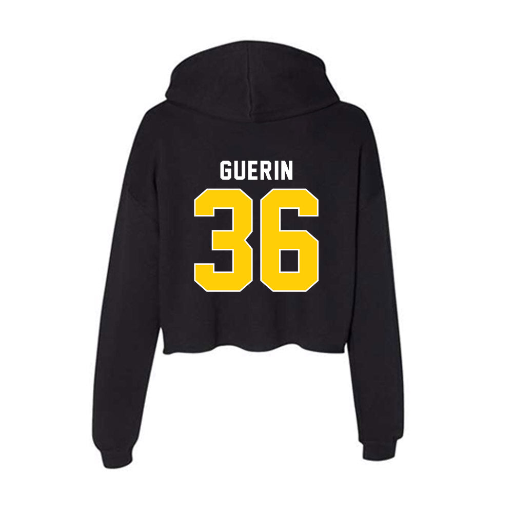 Iowa - NCAA Baseball : Tyler Guerin - Women's Crop Fleece Hoodie-1