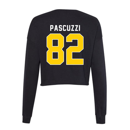 Iowa - NCAA Football : Johnny Pascuzzi - Women's Cropped Crew Fleece-1