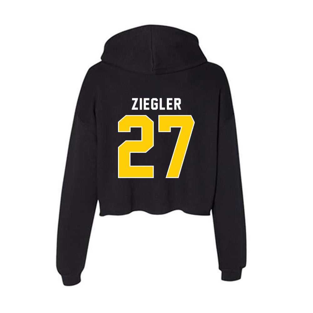 Iowa - NCAA Baseball : Jaylen Ziegler - Women's Crop Fleece Hoodie-1