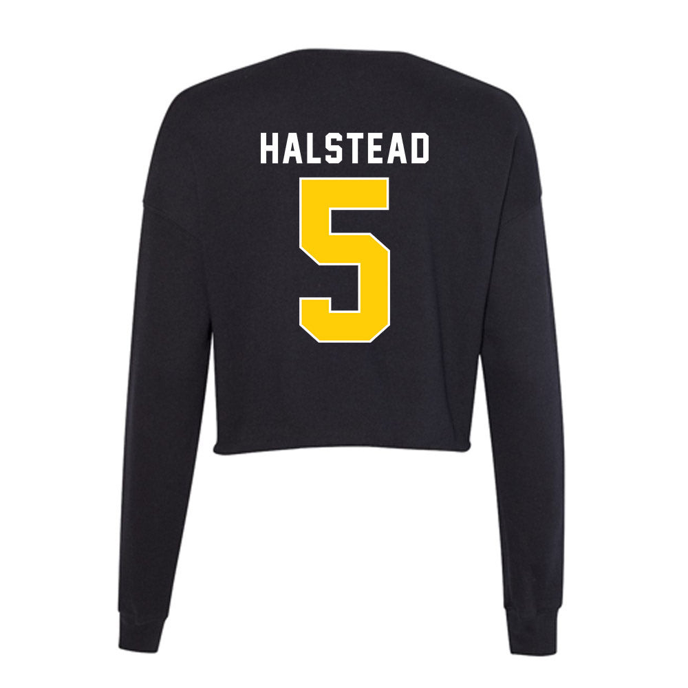 Iowa - NCAA Men's Gymnastics : Leif Halstead - Women's Cropped Crew Fleece-1