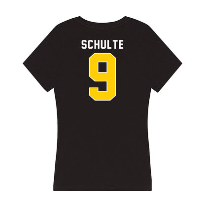 Iowa - NCAA Baseball : Kooper Schulte - Women's V-Neck T-Shirt-1