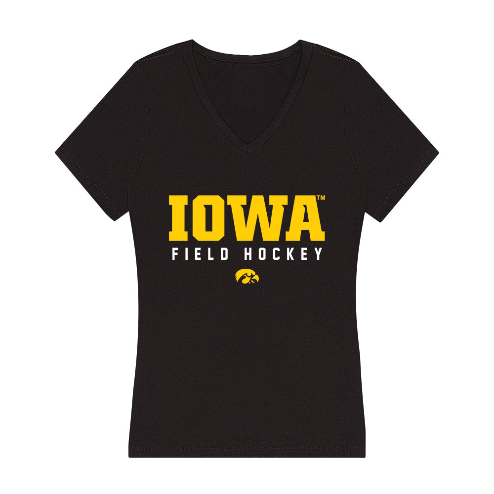 Iowa - NCAA Women's Field Hockey : Annika Herbine - Women's V-Neck T-Shirt-0