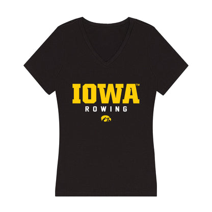 Iowa - NCAA Women's Rowing : Grace Hutt - Women's V-Neck T-Shirt-0