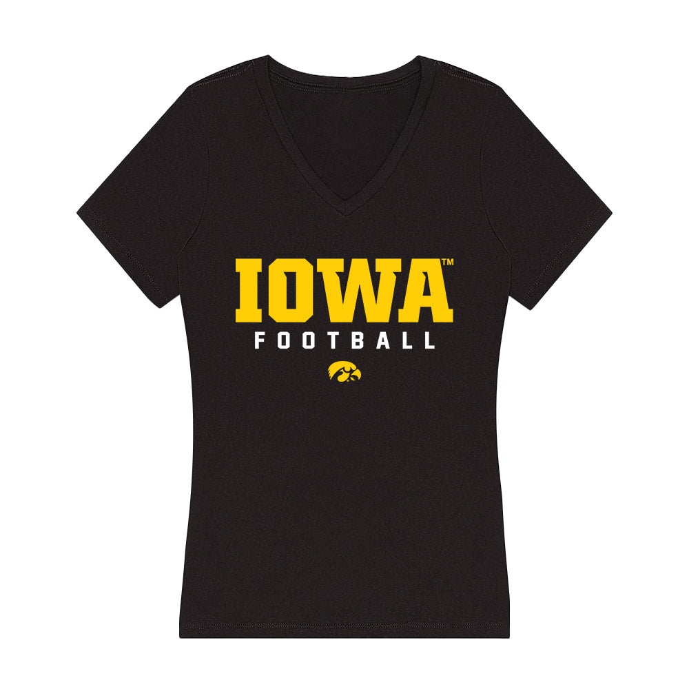 Iowa - NCAA Football : William Nolan - Women's V-Neck T-Shirt-0