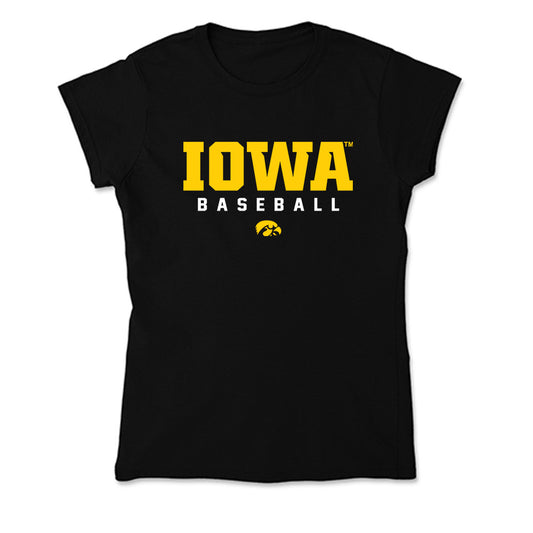 Iowa - NCAA Baseball : John Henry Kohorst - Soft Style Women’s T-Shirt-0