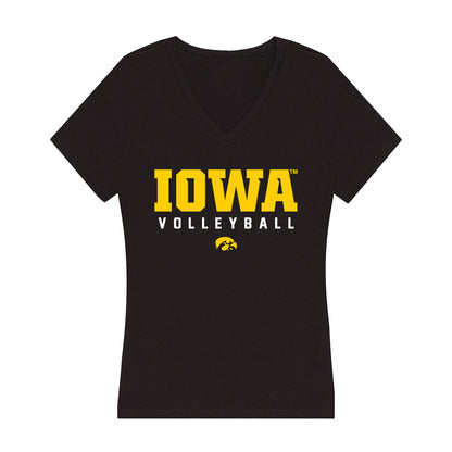 Iowa - NCAA Women's Volleyball : Gia McGrew - Women's V-Neck T-Shirt-0