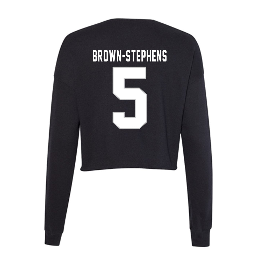 Kentucky - NCAA Football : Anthony Brown-Stephens - Women's Cropped Crew Fleece-1