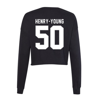 Kentucky - NCAA Football : Darrion Henry-Young - Women's Cropped Crew Fleece-1