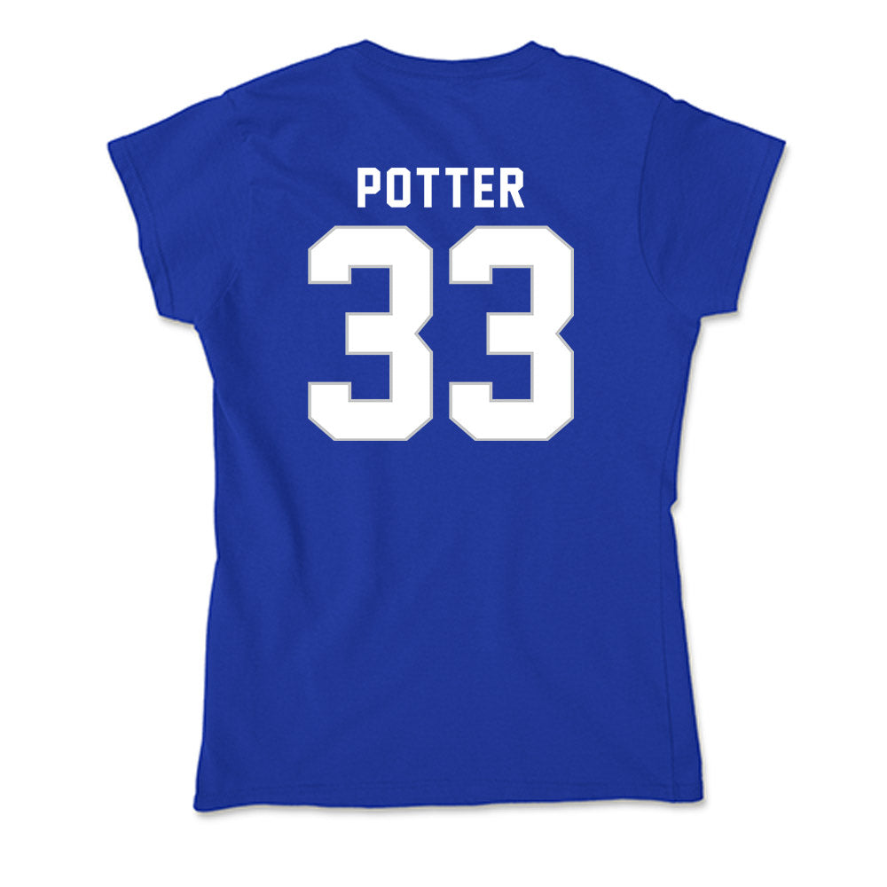 Kentucky - NCAA Men's Basketball : Reece Potter - Soft Style Women’s T-Shirt-1