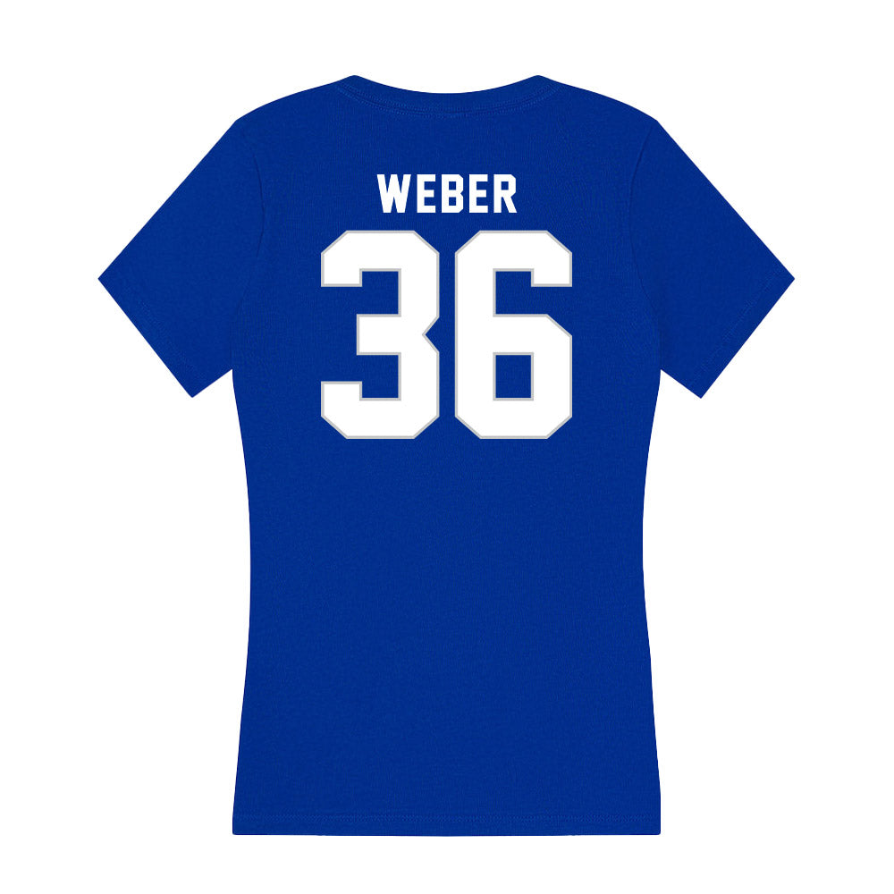 Kentucky - NCAA Football : Andrew Weber - Women's V-Neck T-Shirt-1