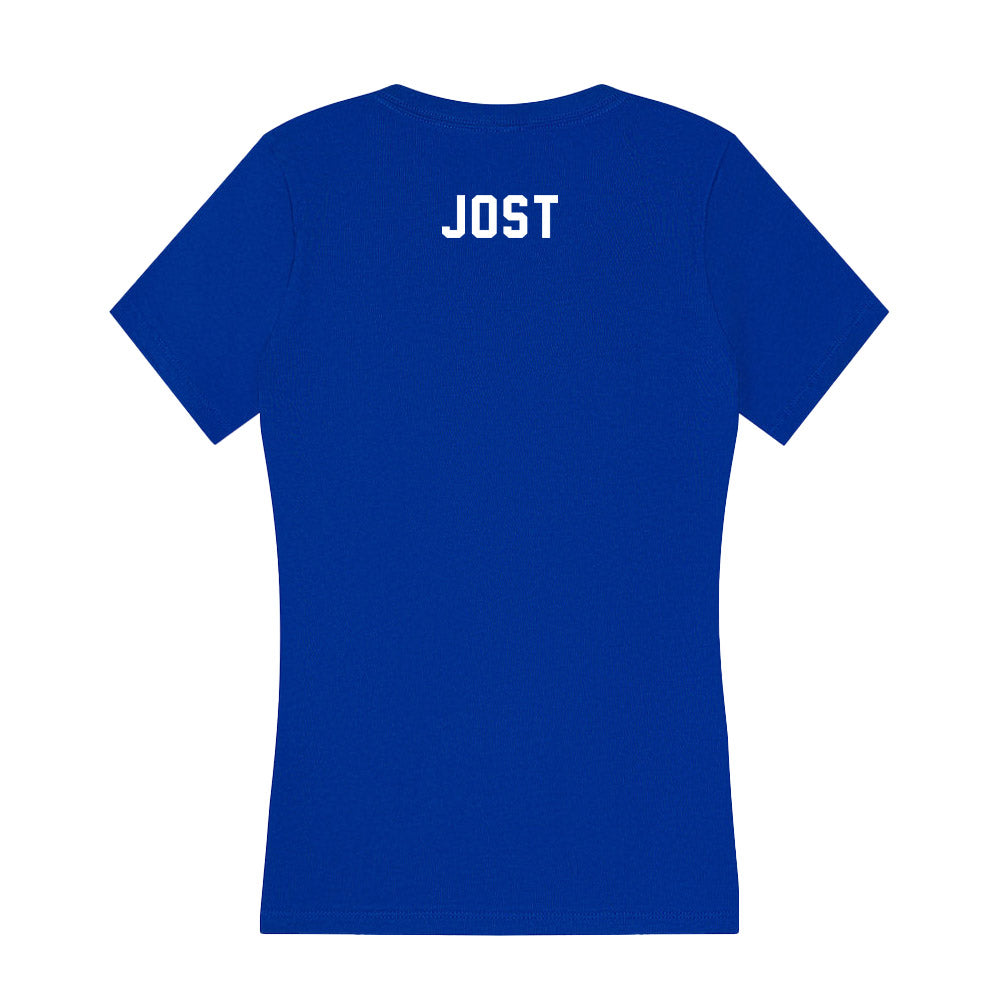 Kentucky - NCAA Women's Swimming & Diving : Katy Jost - Women's V-Neck T-Shirt-1