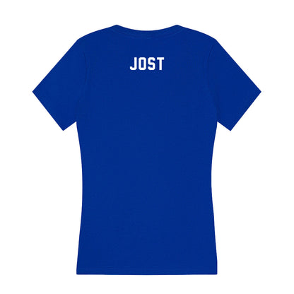 Kentucky - NCAA Women's Swimming & Diving : Katy Jost - Women's V-Neck T-Shirt-1