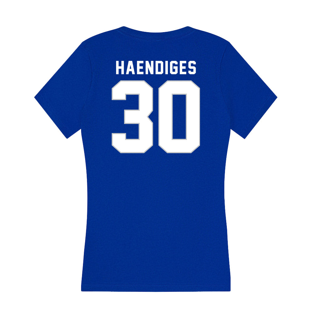 Kentucky - NCAA Softball : Sarah Haendiges - Women's V-Neck T-Shirt-1