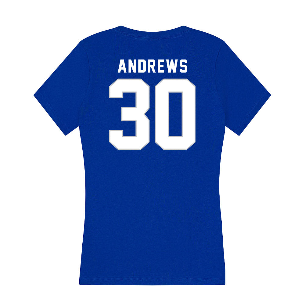 Kentucky - NCAA Women's Soccer : Emerson Andrews - Women's V-Neck T-Shirt-1