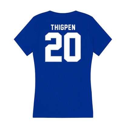 Kentucky - NCAA Women's Volleyball : Asia Thigpen - Women's V-Neck T-Shirt-1