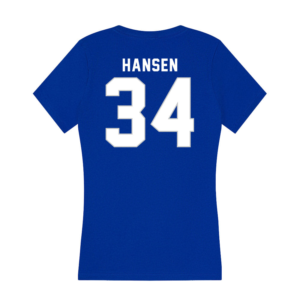 Kentucky - NCAA Baseball : Carson Hansen - Women's V-Neck T-Shirt-1