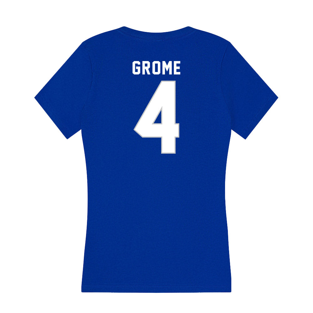 Kentucky - NCAA Women's Volleyball : Emma Grome - Women's V-Neck T-Shirt-1