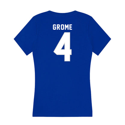 Kentucky - NCAA Women's Volleyball : Emma Grome - Women's V-Neck T-Shirt-1