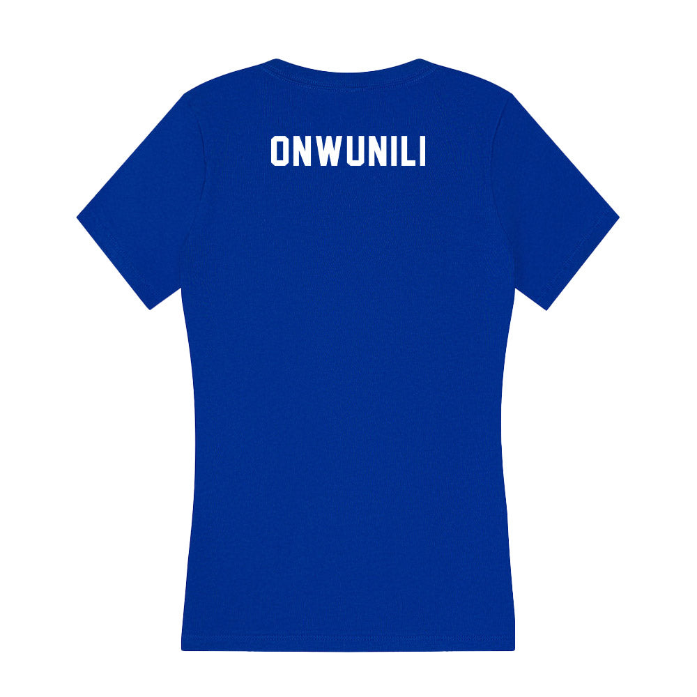 Kentucky - NCAA Men's Track & Field : Joshua Onwunili - Women's V-Neck T-Shirt-1