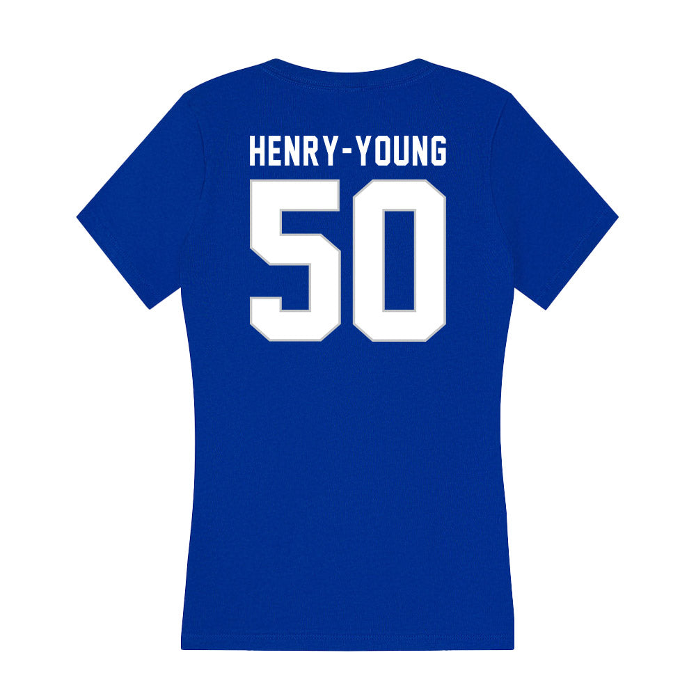 Kentucky - NCAA Football : Darrion Henry-Young - Women's V-Neck T-Shirt-1