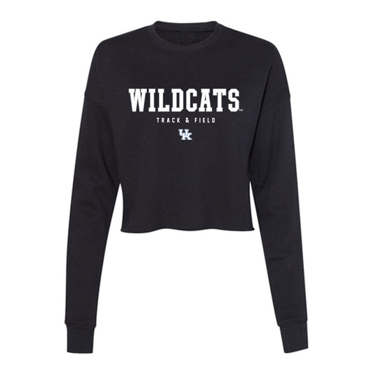 Kentucky - NCAA Men's Track & Field : Brayden Jackson - Women's Cropped Crew Fleece-0