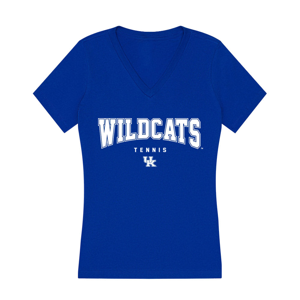 Kentucky - NCAA Women's Tennis : Ellie Eades - Women's V-Neck T-Shirt-0