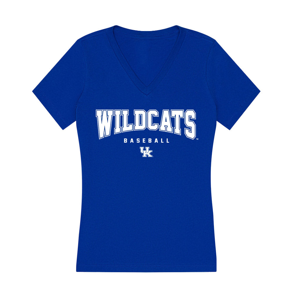 Kentucky - NCAA Baseball : Jayce Tharnish - Women's V-Neck T-Shirt-0