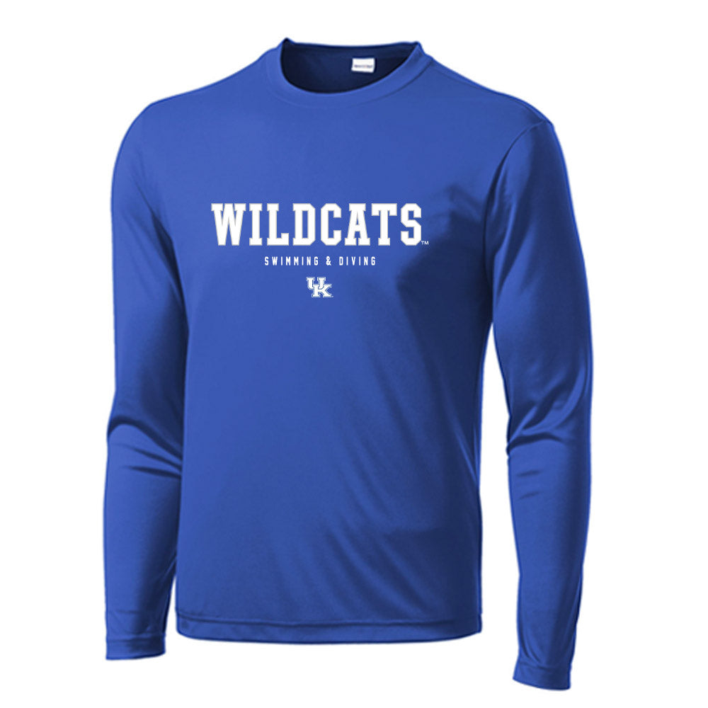 Kentucky - NCAA Men's Swimming & Diving : Drew Johnson - Activewear Long Sleeve T-Shirt