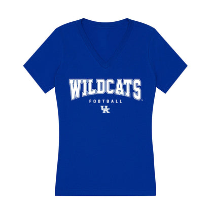 Kentucky - NCAA Football : Kyle Mixon - Women's V-Neck T-Shirt-0