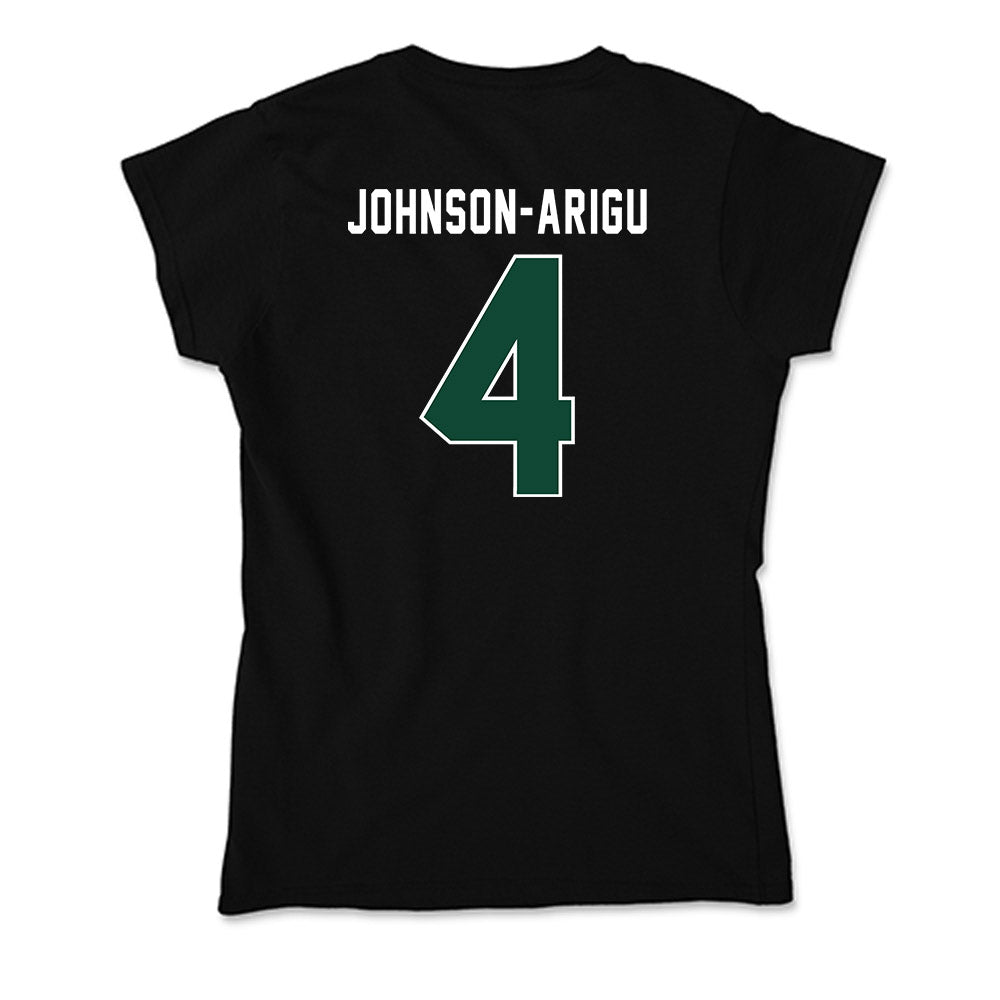 Miami - NCAA Men's Basketball : Isaiah Johnson-Arigu - Soft Style Women’s T-Shirt-1