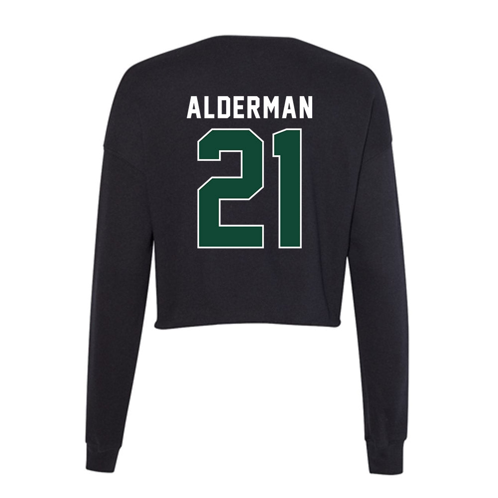 Miami - NCAA Football : Jaylin Alderman - Women's Cropped Crew Fleece-1